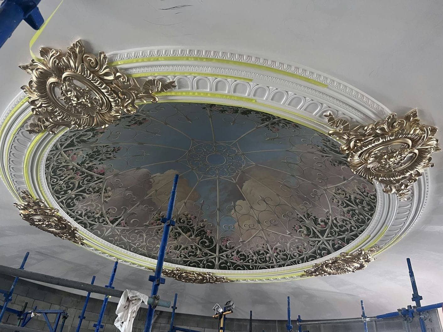 Luxury Medallion Dome Design — Custom Cornices in Logan Village, QLD