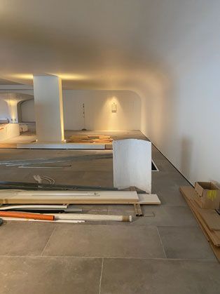 Hallway under works — Manufacturing Cornices in Logan Village, QLD