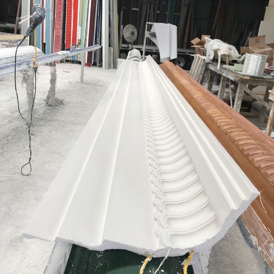 Detailed Fribrous Cornice — Manufacturing Cornices in Logan Village, QLD