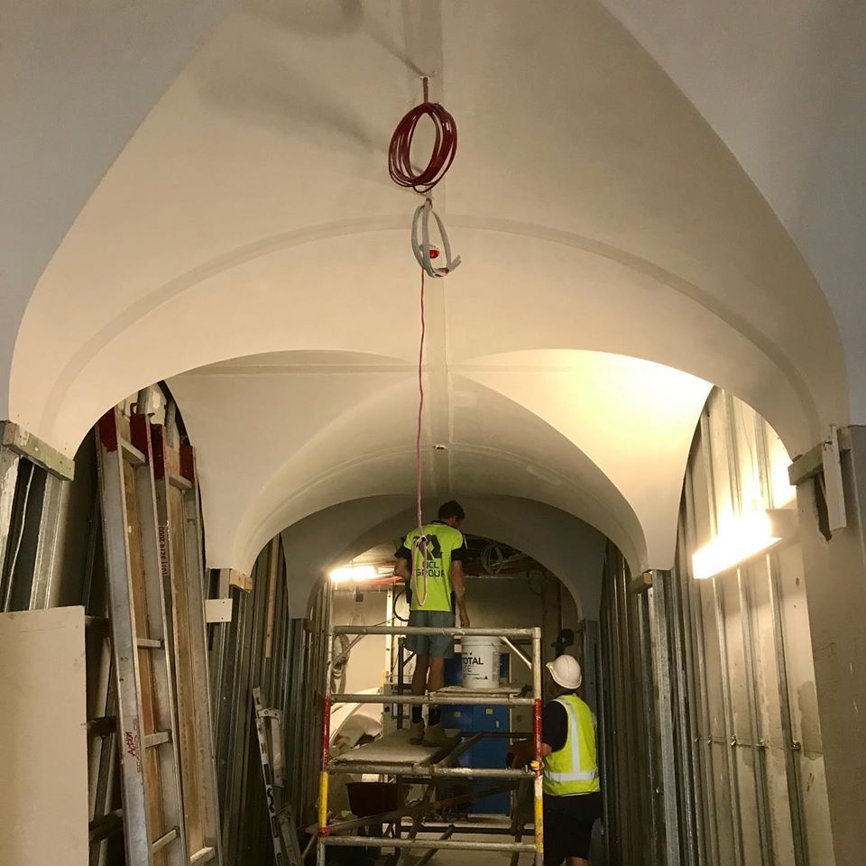 LeBain Apartments Vaulted White Installed — Custom Cornices in Logan Village, QLD