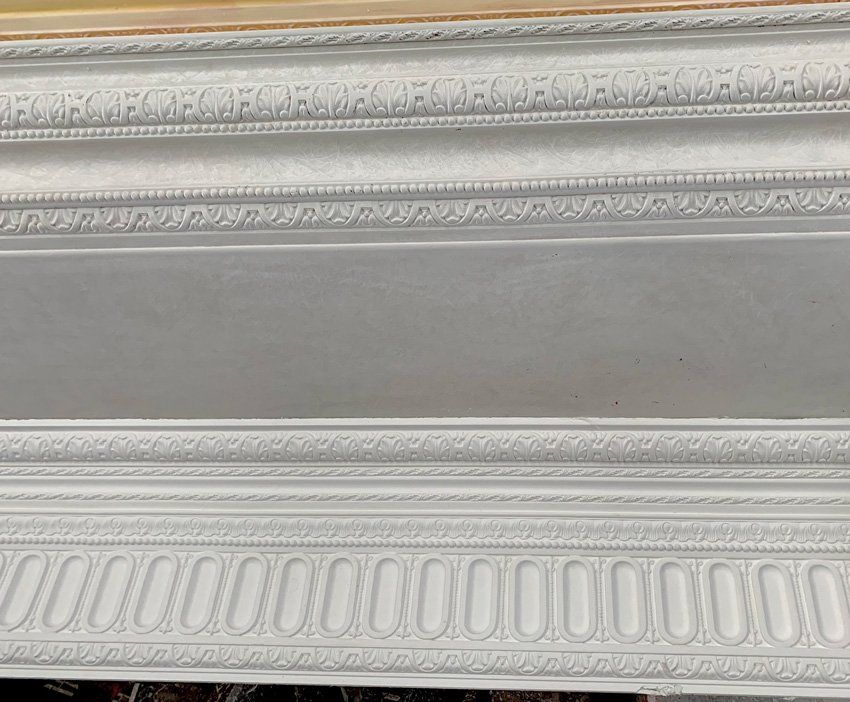 Medallion White Cornice Design — Custom Cornices in Logan Village, QLD
