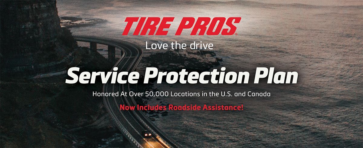 A picture of a tire pros service protection plan.