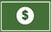 Green rectangle with white dollar sign symbol.