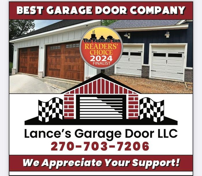 Lance 's garage door llc has been named the best garage door company