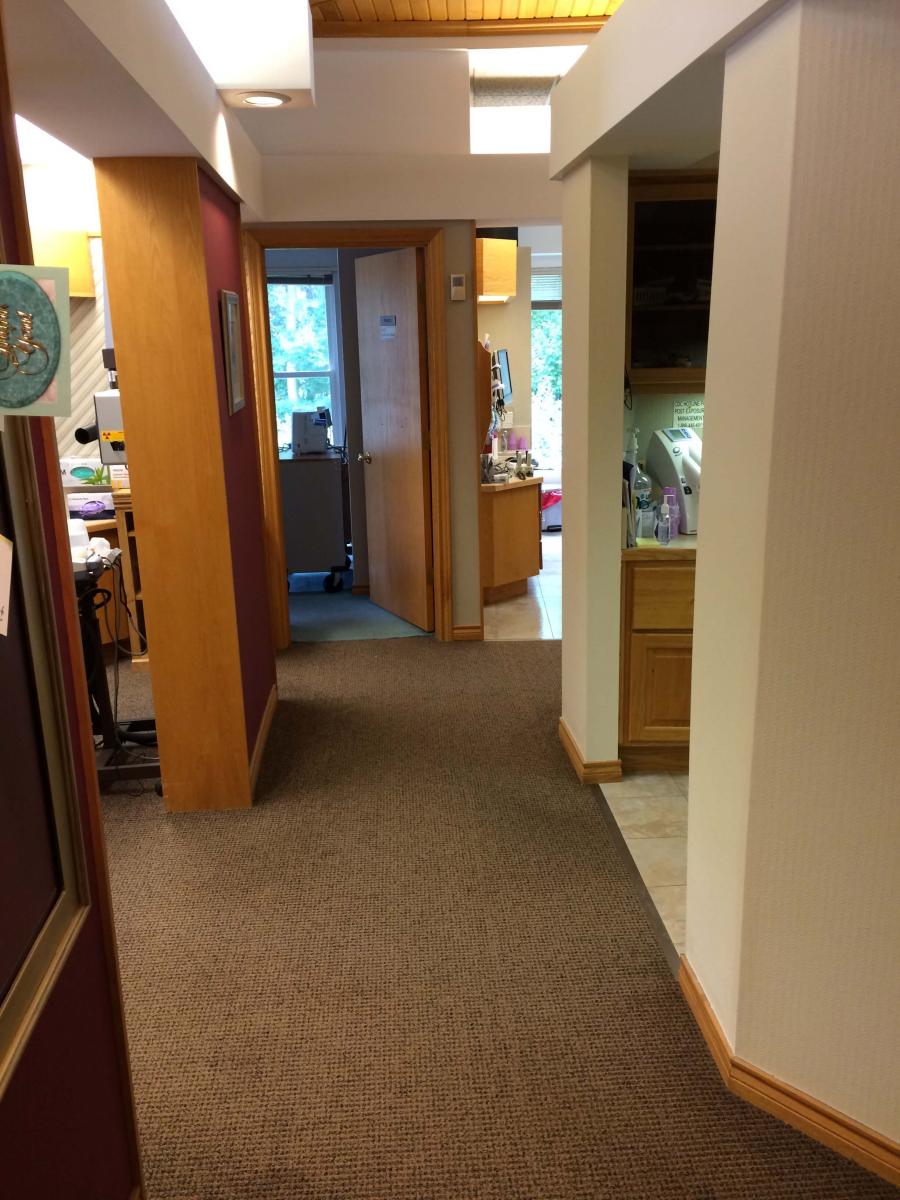 hallway, Dental Arts of Bedford
