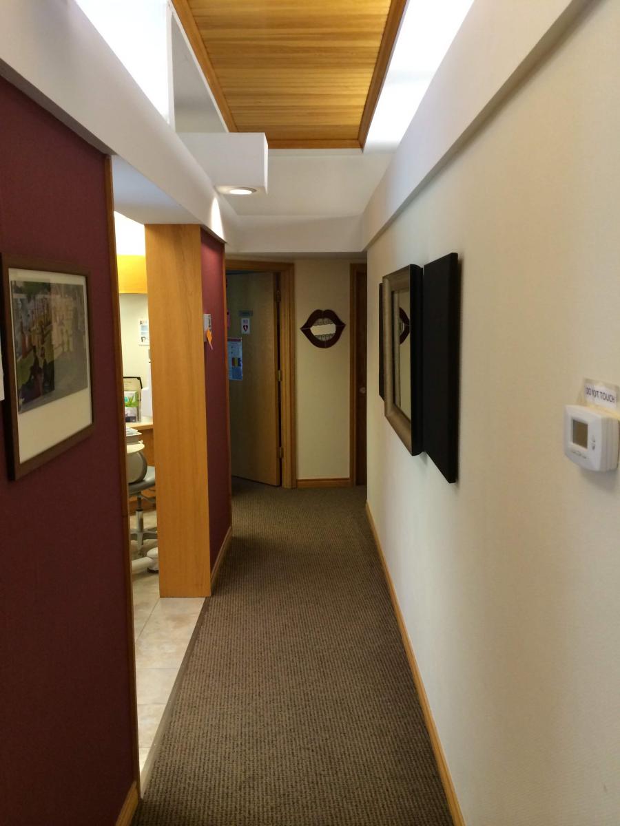 hallway, Dental Arts of Bedford
