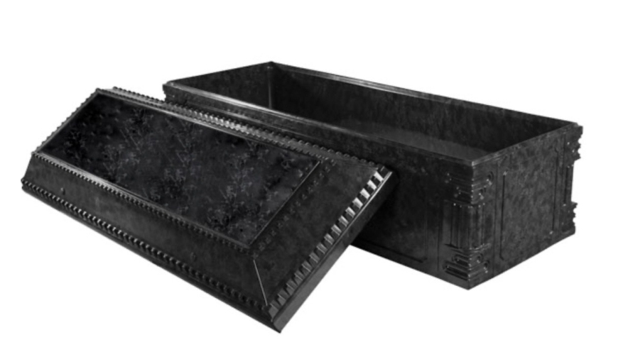 Aegean Black Marble Burial Vault by Hayworth Miller Funeral Homes