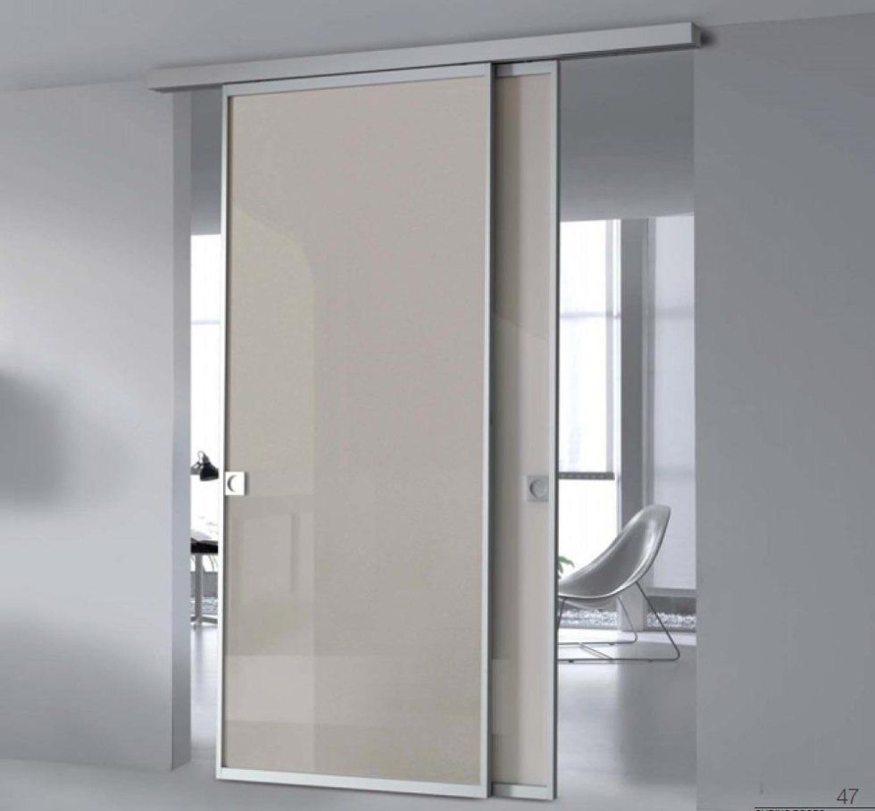 Porta scorrevole con anta a scomparsa