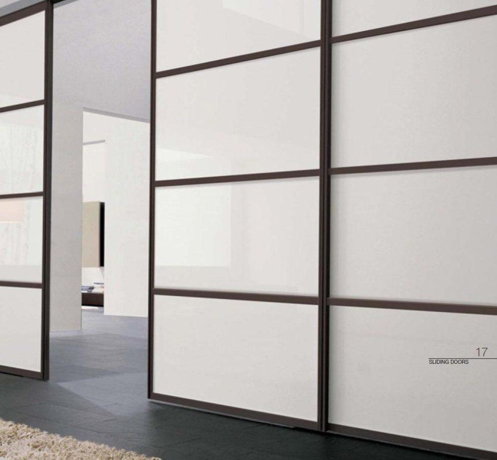 Modello scorrevole di porta a vetri per interno