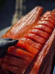 1 kilo koud gerookte zalm ongesneden