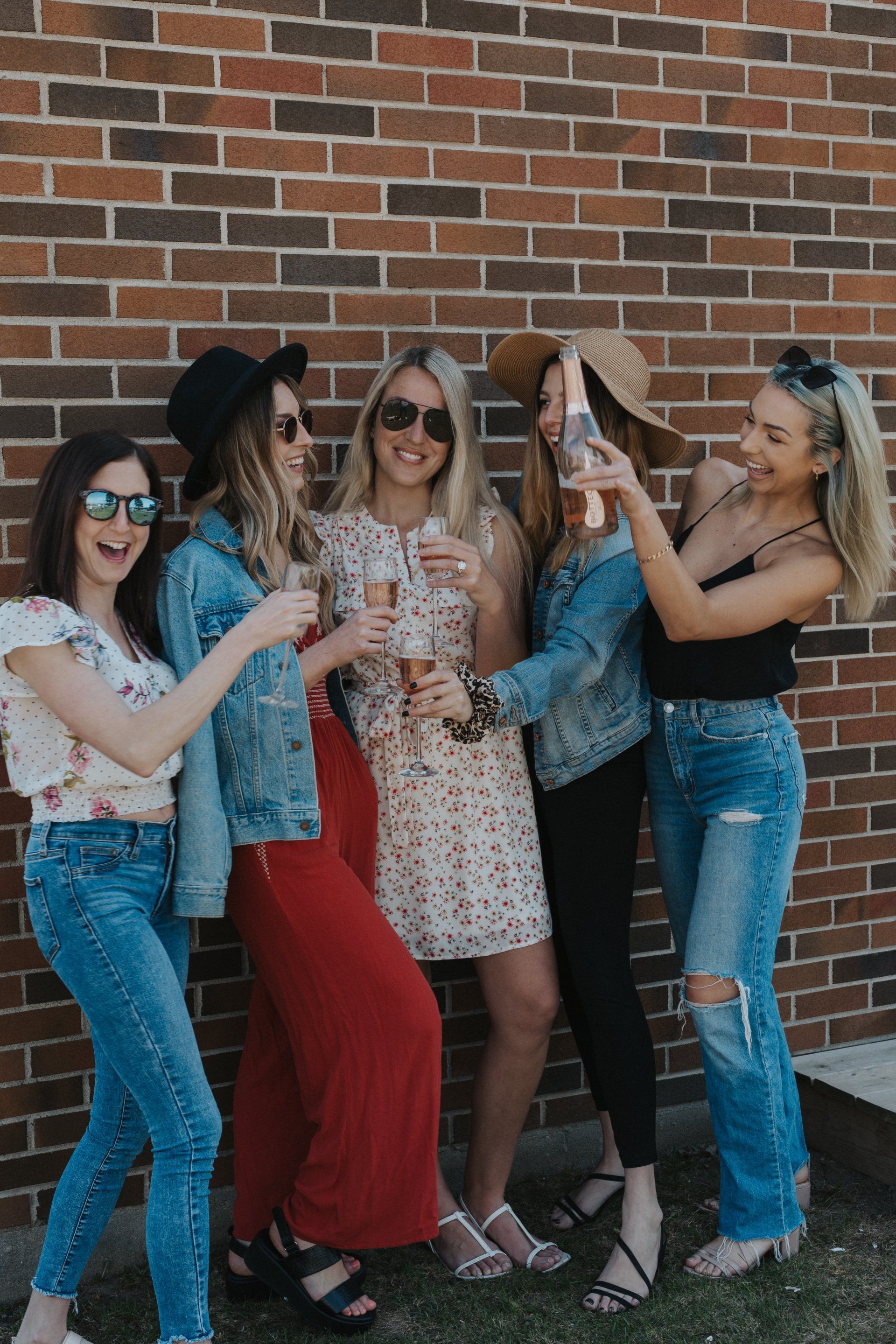 A group of women on their bachelorette party tour in PEC