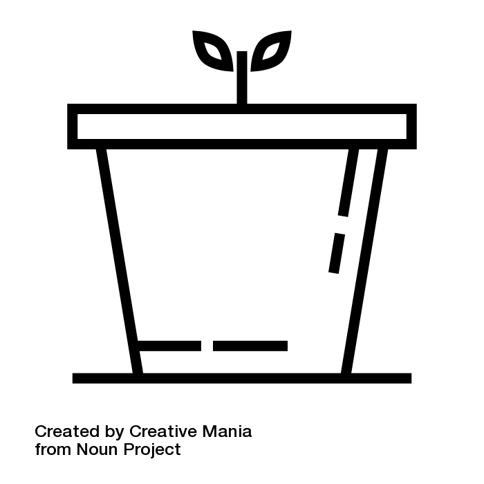 Pot plant by Creative Mania from the Noun Project