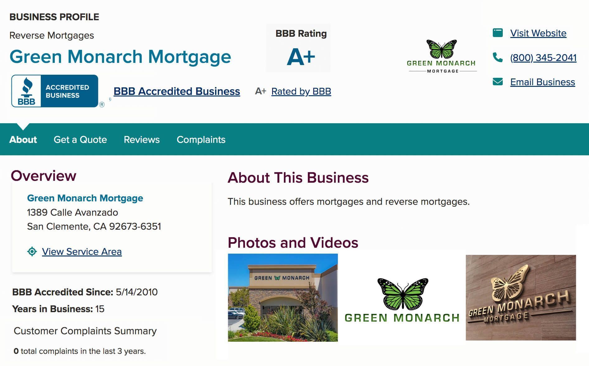 Reverse Mortgage Lender in Mission Viejo California
