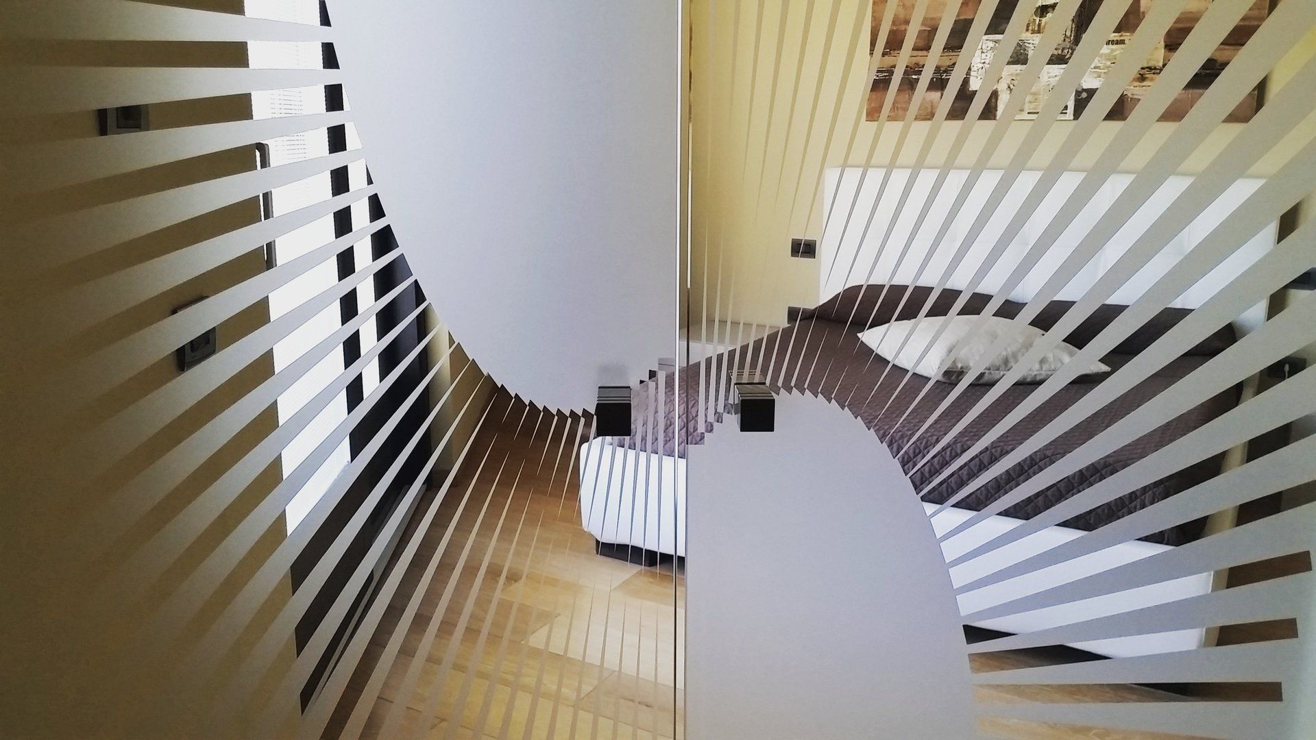 Interior glass partitions