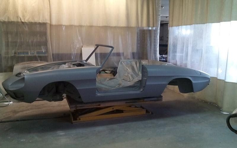 Duetto osso di seppia fondo e verniciatura