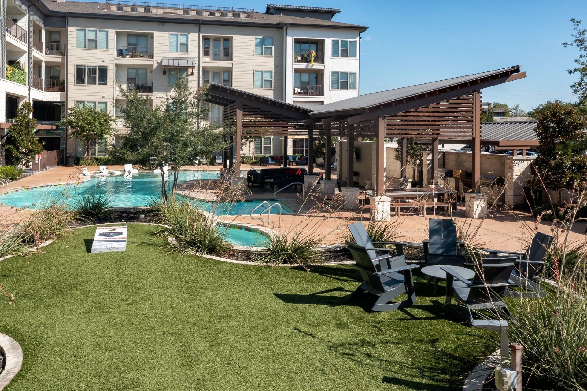 Mercantile River District | Outdoor Pool with Seating