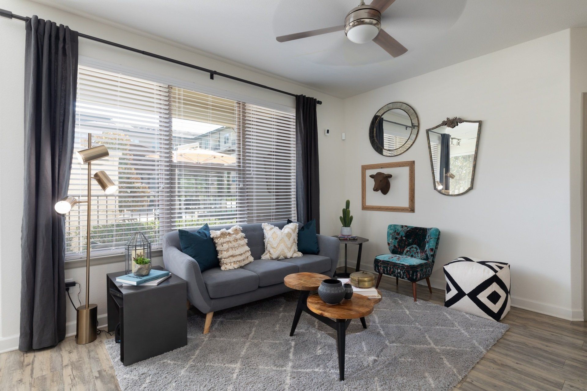 Mercantile River District | Living Room with Couch