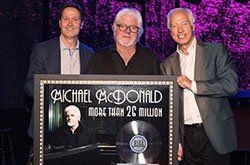 Recording Industry Association of America (RIAA) presents Michael McDonald with a special Gold & Platinum Award