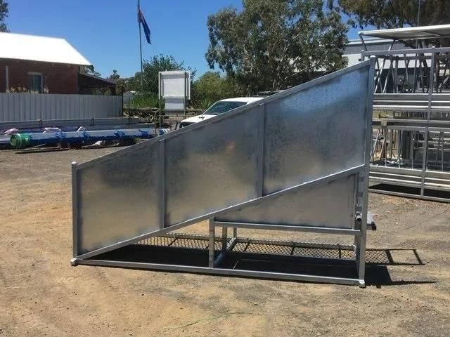 A Metal Structure Is Sitting on The Ground in A Parking Lot — Ballimore Welding in Ballimore, NSW