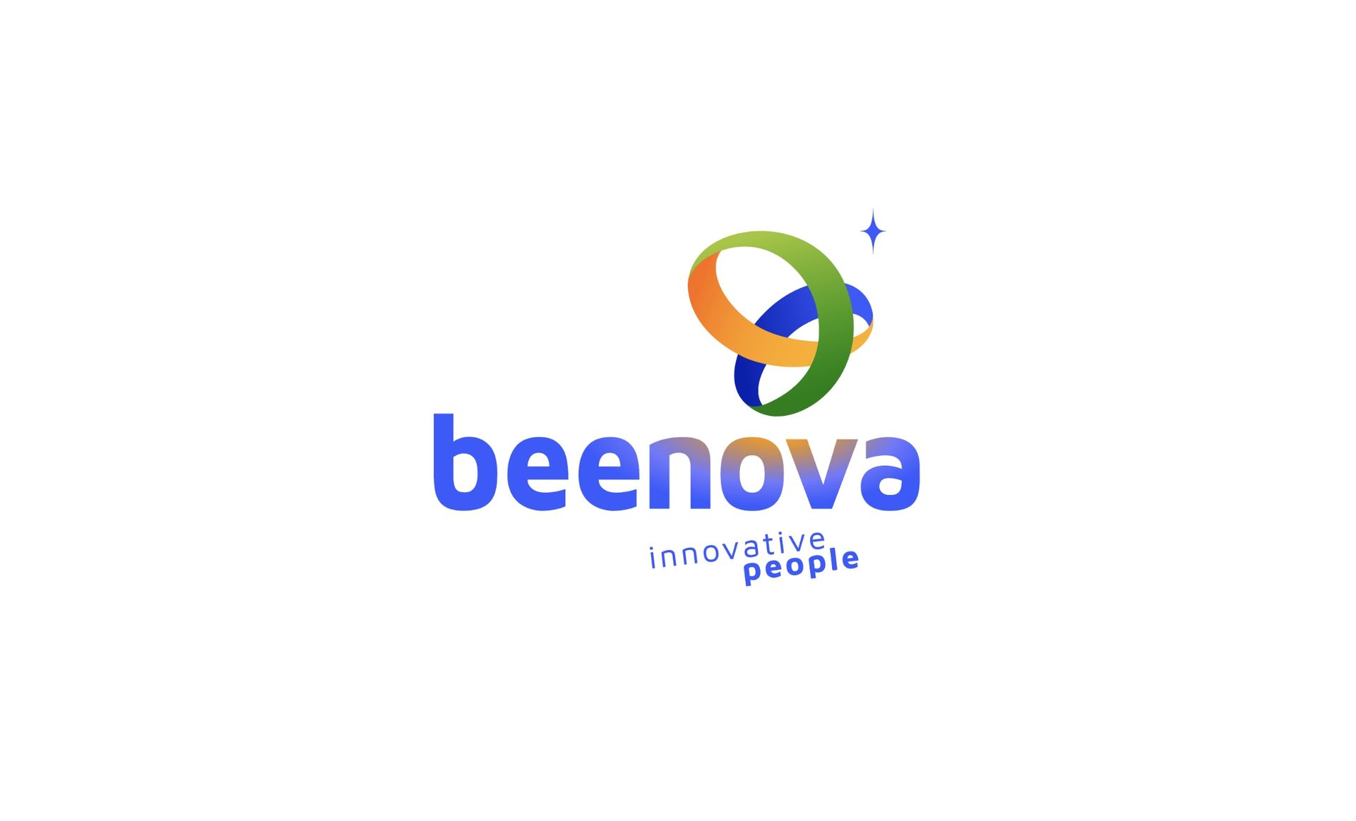 Logo Beenova, signature « innovative people ».