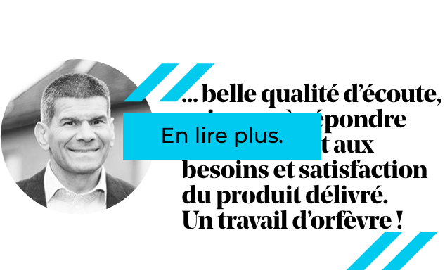 Portrait d'homme avec citation : 