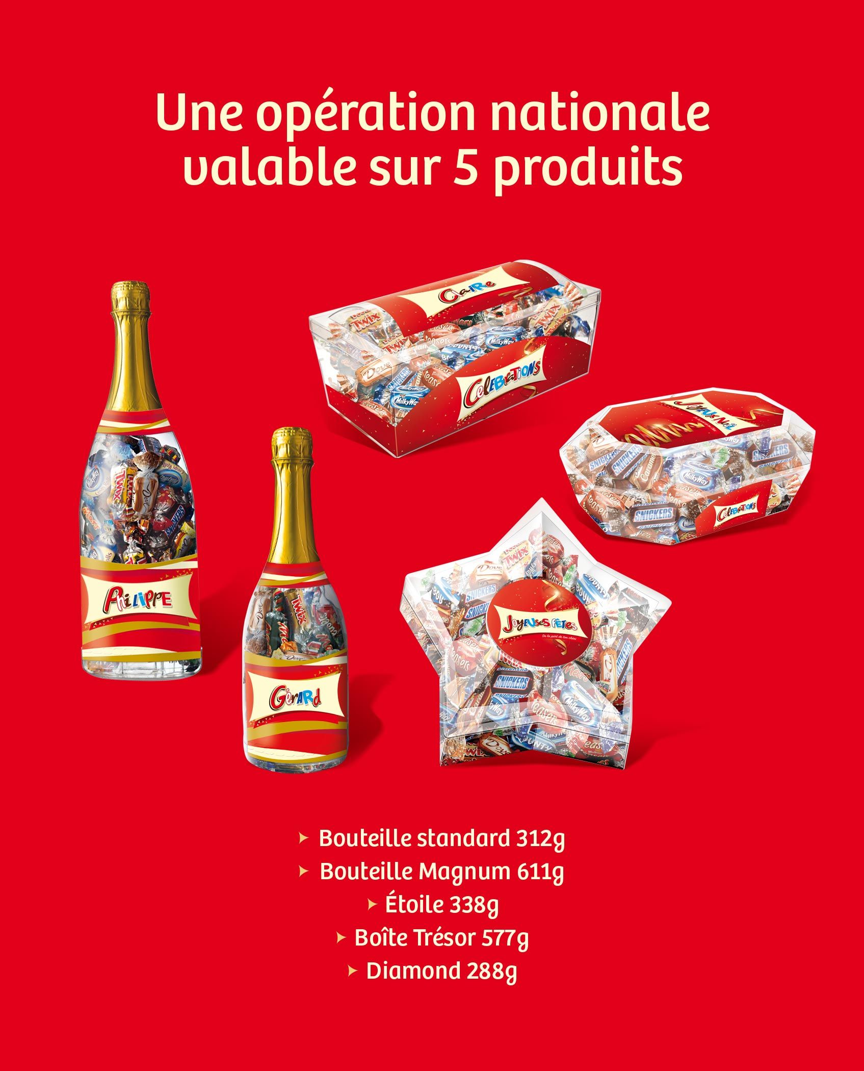 Celebrations - OP MyCelebrations personnalisation bouteilles Noël simu telephone