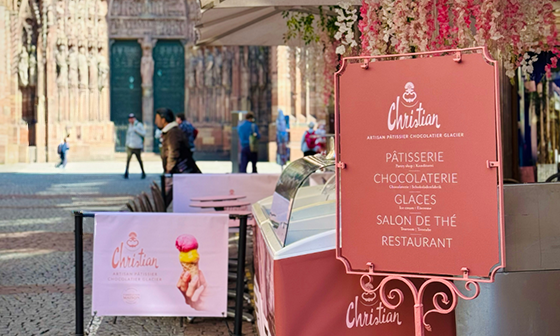 Christian Strasbourg, France. patisserie, chocolaterie, glaces, salon de thé, restaurant.