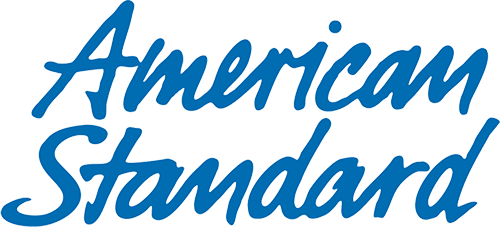 The american standard logo is blue and white on a white background.