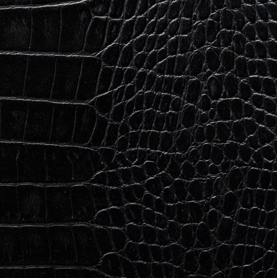 Leather Counter top Options in Coal Crocodile