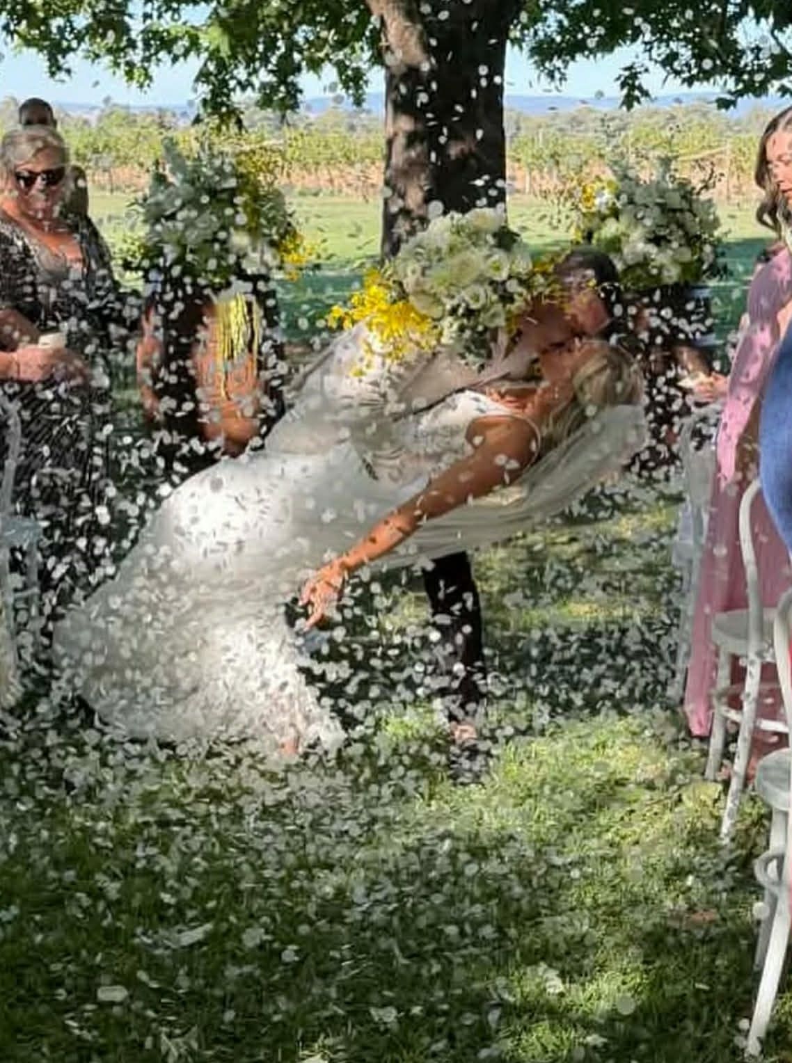 Brown Bros Winery dip kiss Celebrant Cheryl Warry
