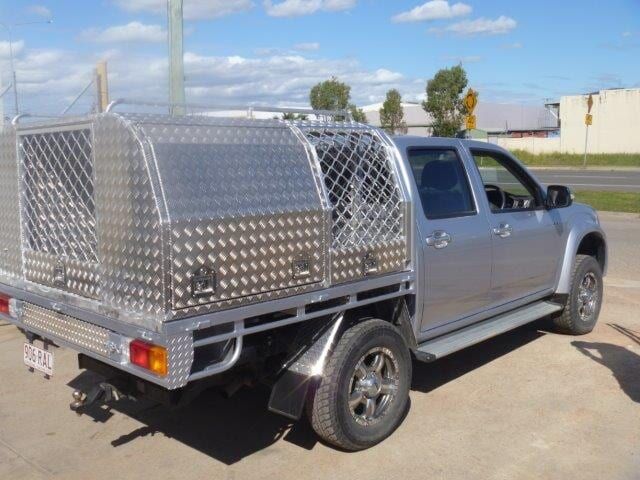 Steel Coloured Truck Parked Outside — Manufacturing Design in Garbutt QLD