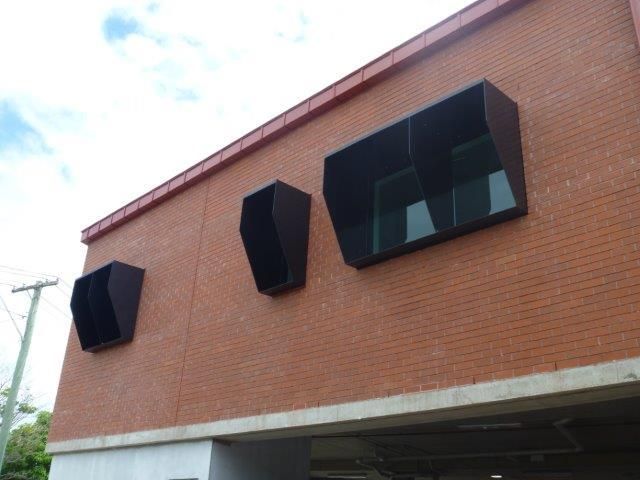 Three Windows on a Wall in Black Colour — Manufacturing Design in Garbutt QLD