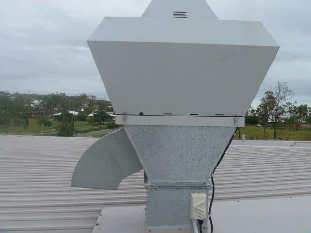 Steel Exhaust With Clear Sky In Background — Manufacturing Design in Garbutt QLD