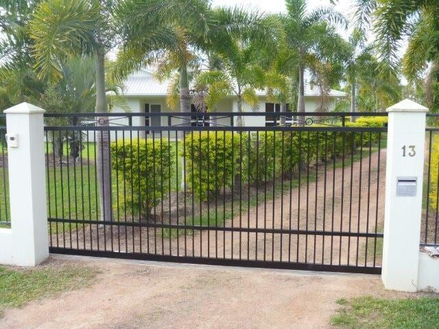 Black Metal Fence — Manufacturing Design in Garbutt QLD