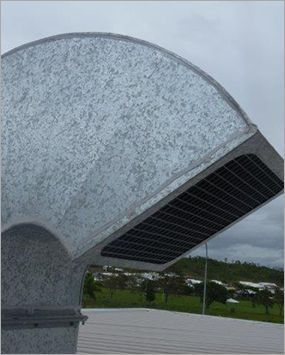 Rectangular Galvanised Iron Generator Exhaust Duct — Manufacturing Design in Garbutt QLD