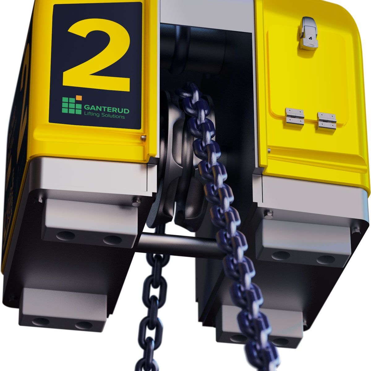 Bottom view of the Ganterud L5 Lifting yoke