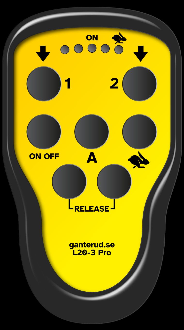 The Ganterud L20-3 Pro Remote control