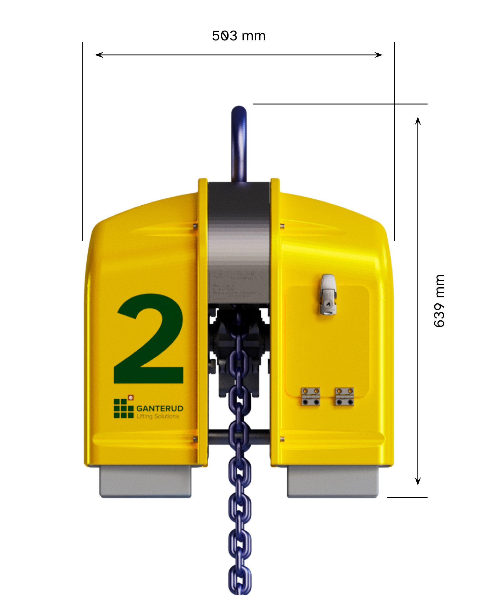 Ganterud L3 Lifting yoke measurements