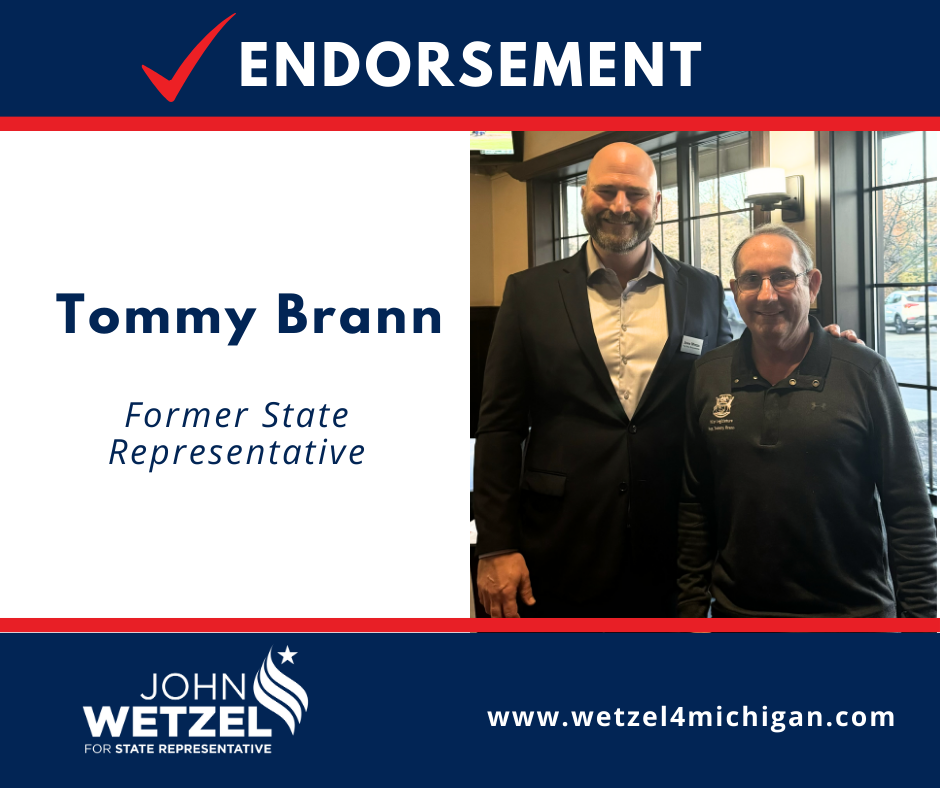 Tommy brann is the former state representative for john wetzel