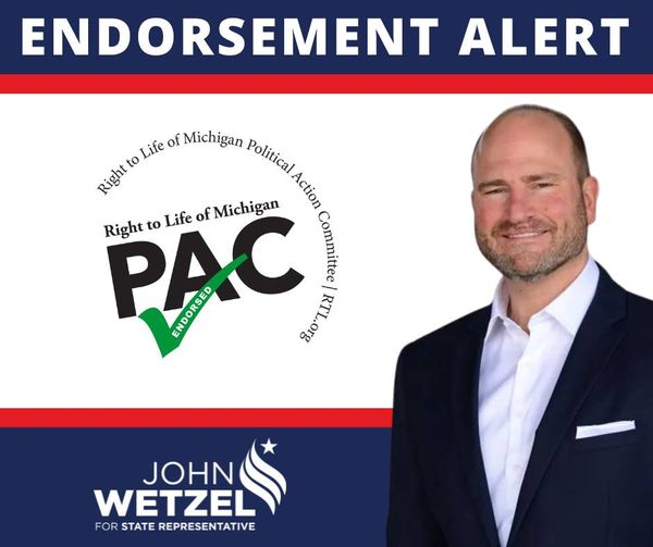 Endorsement alert for john wetzel for state representative
