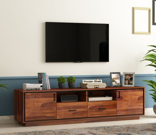 Buy Hailey Engineered Wood Wall-Mounted Tv Unit with Shelf