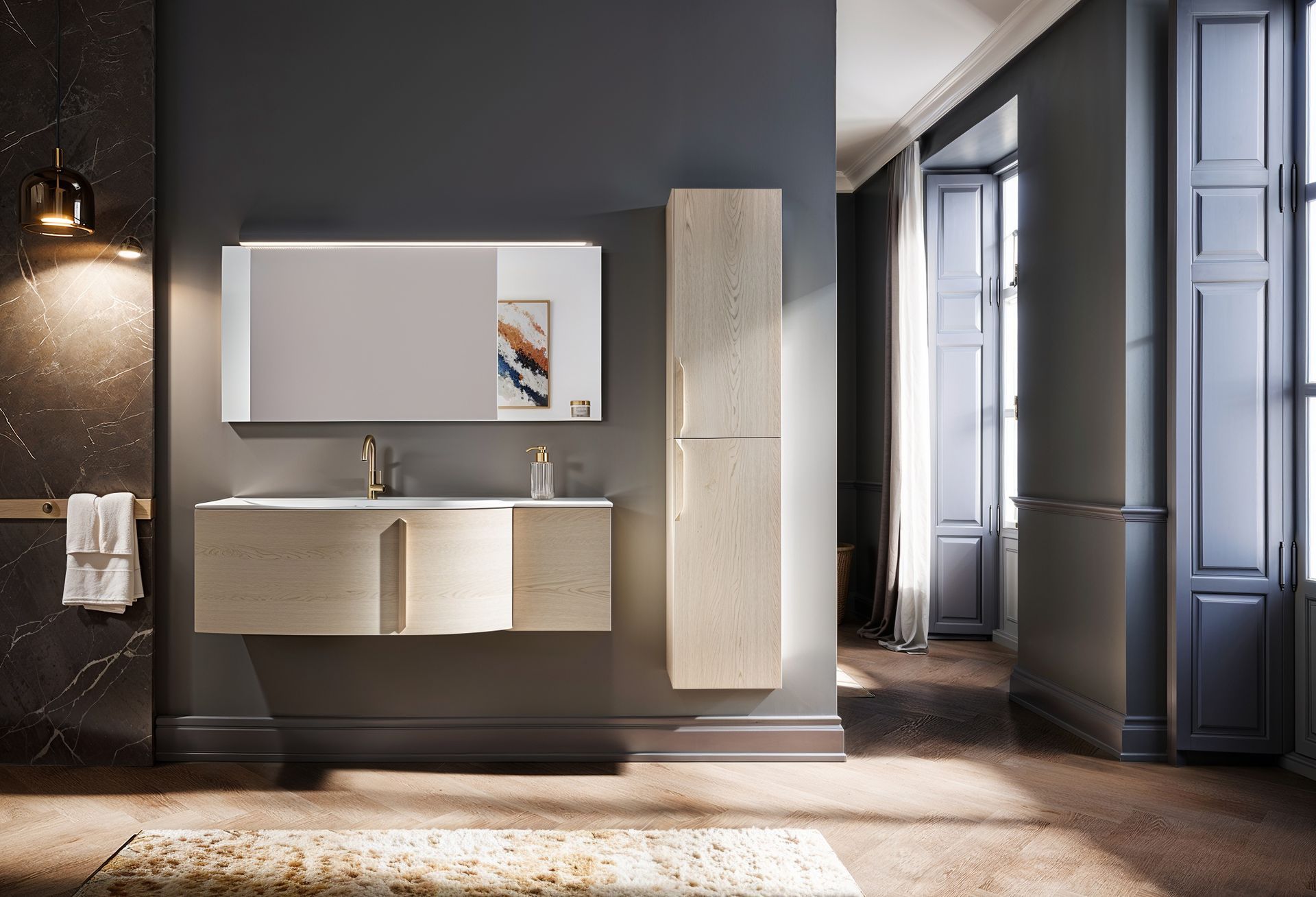 Render mueble de baño