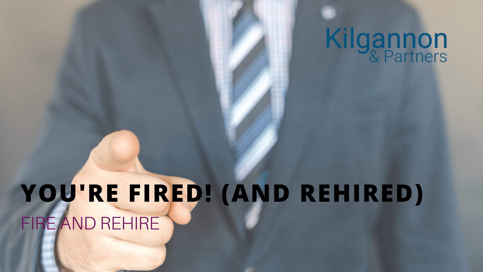 A person in a suit points toward the camera; text reads, 