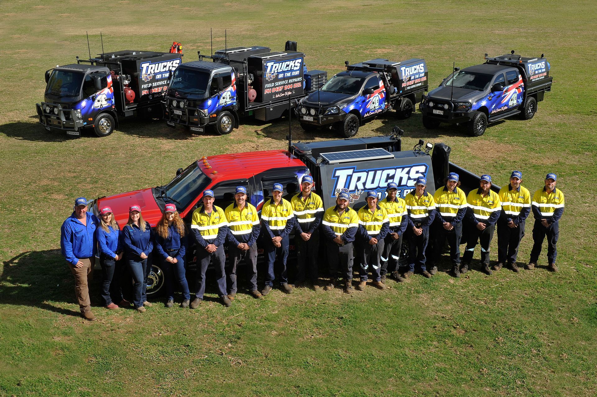 Staff Looking at Data on Screen — Trucks On The Run Pty Ltd in Wilsonton, QLD