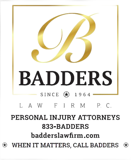 Advertisement for Badders Law Firm: gold 