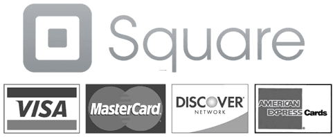 Square, Visa, MasterCard, Discover, American Express Payments