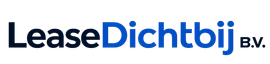 Het logo van LeaseDichtbij BV in marineblauw en blauw op een witte achtergrond.