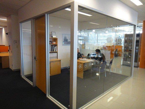 Room By Glass In Office — Penrith, NSW — Panther Glass & Aluminum