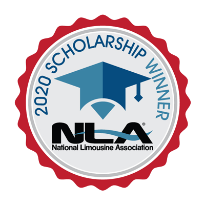 A national limousine association scholarship winner seal