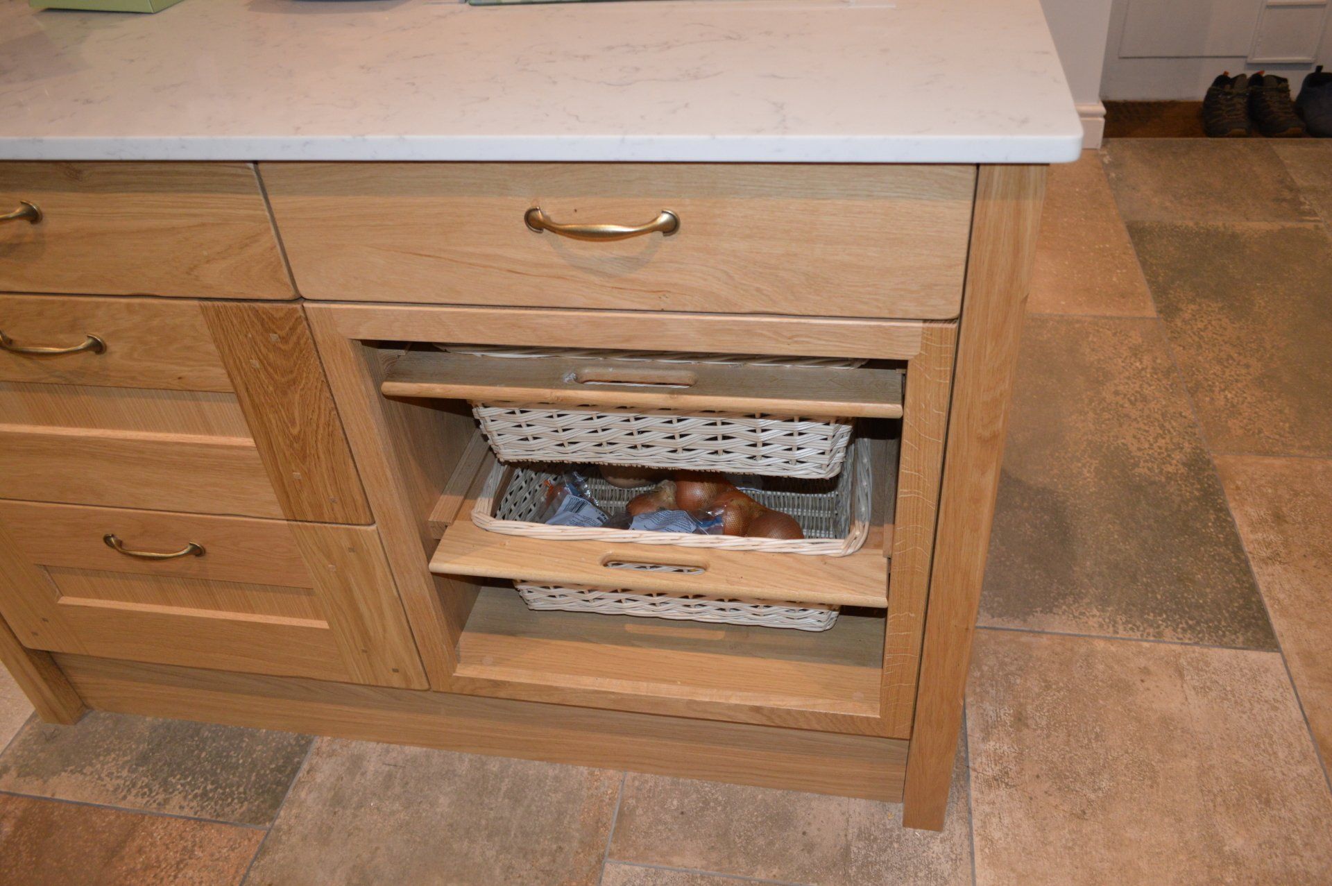 Valentino Kitchen Installation in Winford bespoke Oak